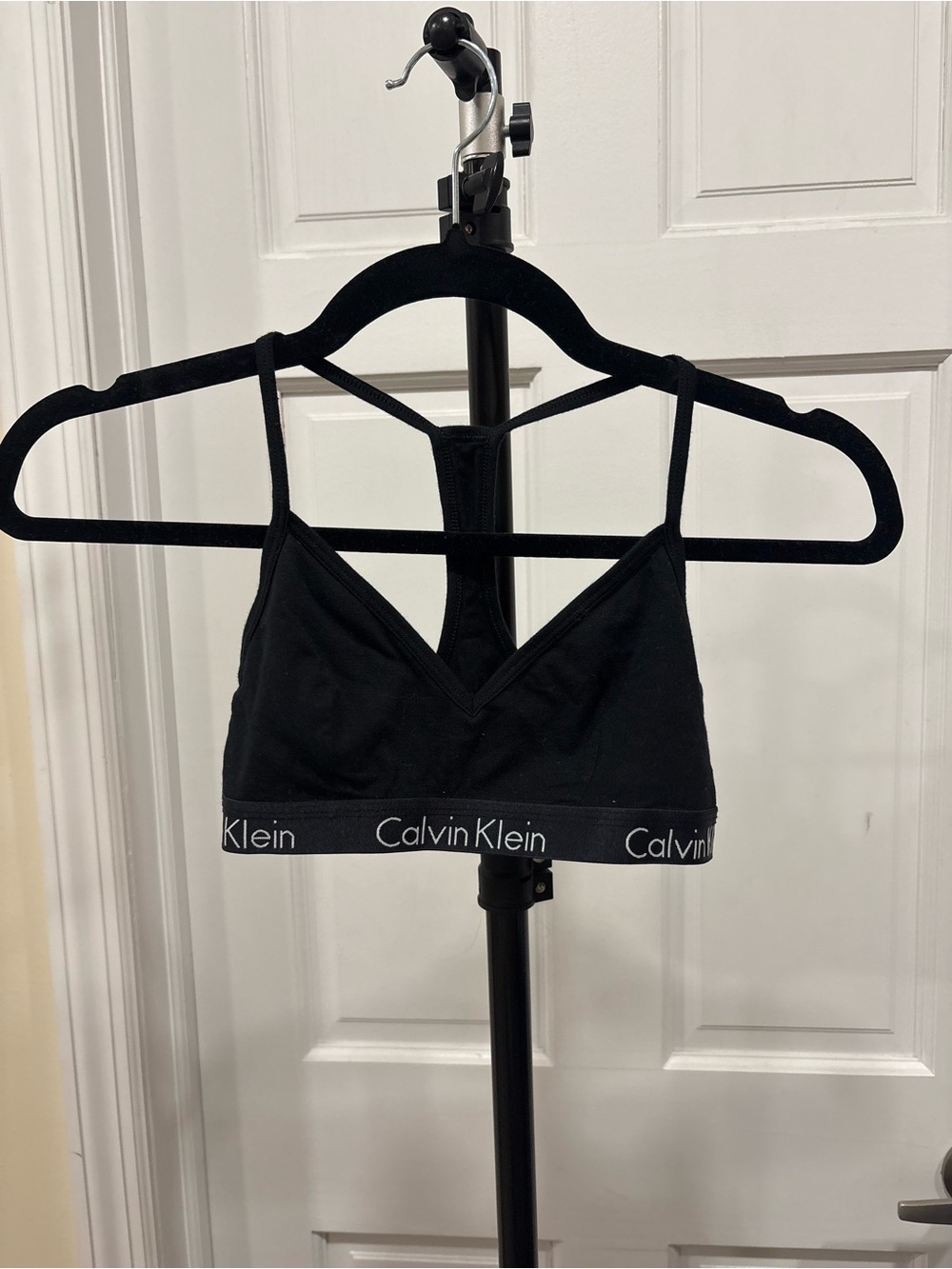 Calvin Klein Black Logo Pad-Less Bralette
